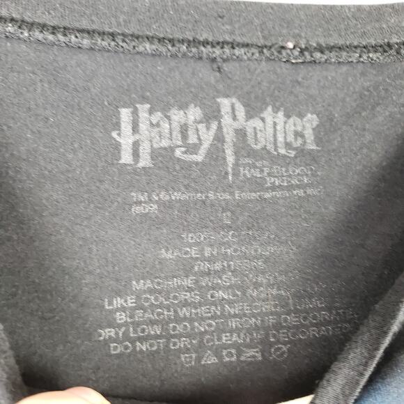 Harry Potter Half Blood Prince Big Picture Graphic Tee Black Movie Promo Size M - Picture 2 of 5